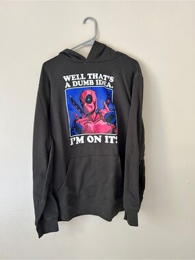 Marvel Deadpool "Well That's a Dumb Idea" Graphic Hoodie - Men's XL
